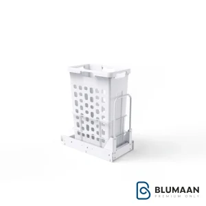 سبد البسه چرک کف ریل آرام‌بند 9153 ملونی، با طراحی شیک و ریل آرام‌بند برای استفاده آسان و بی‌صدا.