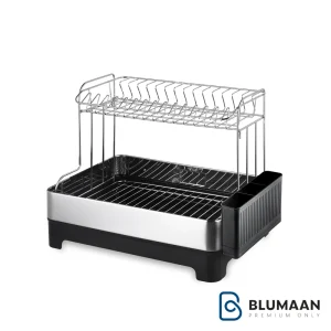 آبچکان رومیزی دو طبقه ملونی با طراحی زیبا و کاربردی برای نظم بخشیدن به آشپزخانه.