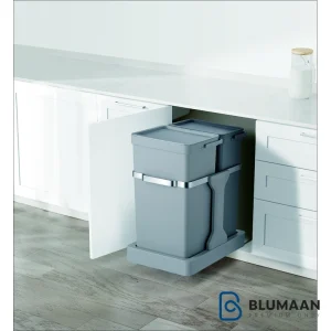 10 سطل 2 مخزنه زیر سینک ریلی ملونی با طراحی کاربردی و ظرفیت مناسب برای استفاده در آشپزخانه.