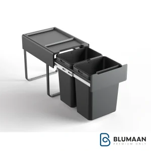 سطل 2 مخزنه زیر سینکی آرامبند ملونی با طراحی زیبا و کاربردی برای آشپزخانه شما.