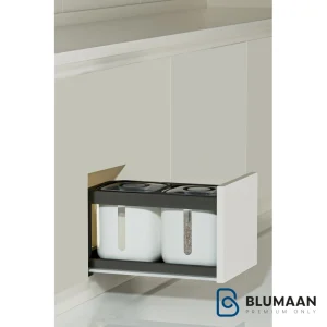 سطل برنج 2 مخزنه ریلی 9214 ملونی، یک راهحل کاربردی و زیبا برای نگهداری برنج در آشپزخانه.