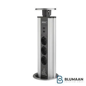 پریز توکار استیل ملونی 10008 با طراحی مدرن و امکانات کامل برای استفاده در منزل و محل کار.