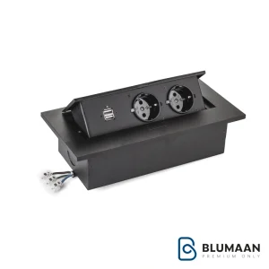 پریز توکار مستطیل 10017 - ملونی - نمای دوم