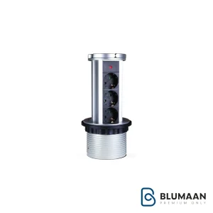 عکس باکیفیت از پریز توکار الکترا 10018 ملونی در رنگ سیلور