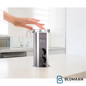 پریز توکار الکترا 10020 - ملونی - نمای دوم