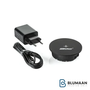 شارژر توکار وایرلس 10052 ملونی، شارژر بی‌سیم توکار با طراحی مدرن و نصب آسان.