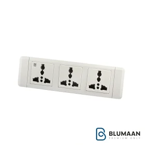 پریز توکار یونیورسال ملونی با طراحی مدرن و کاربردی برای استفاده در منزل و محل کار.