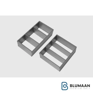 عکس باکیفیت از نظم دهنده داخل کشو DA3402 یونی هوپر با رنگ طوسی و ابعاد مختلف برای سازماندهی کشوها.