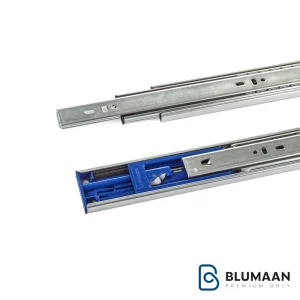 تصویر ریل ساچمه‌ای آرام‌بند DS2101 یونی هوپر با کیفیت بالا و نمای نزدیک، مناسب برای انواع کشوها و کابینت‌ها.