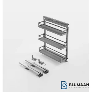 جای بطری و ادویه زیر صفحه WB2348 - یونی هوپر، محصولی باکیفیت برای نظم‌دهی به آشپزخانه.