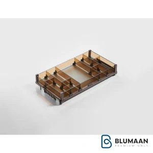 جا البسه ریلی با دیواره شیشه‌ای داخل کمد لباس WS4128 - یونی هوپر - نمای دوم