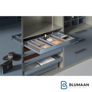 جای زیورآلات چرمی ریلی با بدنه LED WS4158.TBU - یونی هوپر - نمای دوم