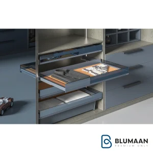 طبقه چرمی ریلی داخل کمد لباس با بدنه LED WS4159.TBU - یونی هوپر - نمای دوم