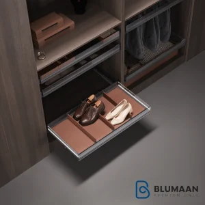 جای کفشی چرمی ریلی داخل کمد لباس با بدنه LED WS4160 - یونی هوپر - نمای دوم