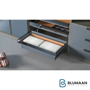 باکس چرمی ریلی داخل کمد لباس با بدنه LED WS4162S.TBU - یونی هوپر - نمای دوم