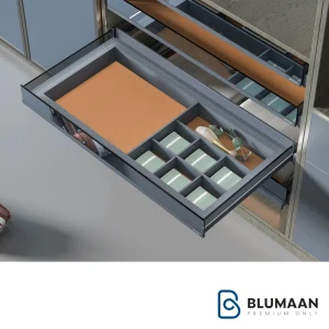 باکس چرمی چند منظوره ریلی داخل کمد لباس با بدنه LED WS4166.TBU - یونی هوپر - نمای دوم