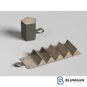 جای اکسسوری تاشو قابل حمل یونی هوپر با رنگ Olive Green برای نظم‌دهی به انواع اکسسوری ها.