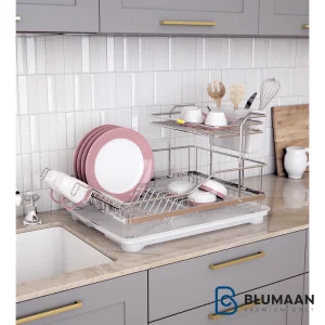 جا ظرفی رومیزی 1/5 طبقه پروانه 2209 - پلاتین - نمای دوم