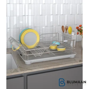 جا ظرفی رومیزی یک طبقه پلاتین، محصولی باکیفیت برای نظمدهی به ظروف در آشپزخانه شما.