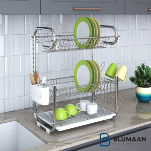 جا ظرفی سه طبقه طرح جی 2207 - پلاتین - نمای دوم