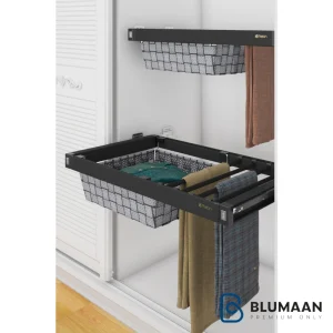 سبد جای البسه ترکیبی بافت 9292 - پلاتین - نمای دوم