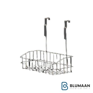 سبد مواد شوینده آویز پلاتین، با طراحی زیبا و کاربردی برای نظم‌دهی به حمام و سرویس بهداشتی شما.