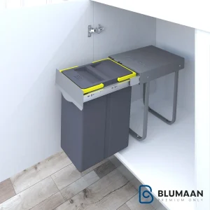 سطل زباله تک مخزن 3611 - پلاتین - نمای دوم