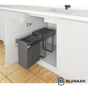 سطل زباله تک مخزن 8611 پلاتین با طراحی مدرن و کیفیت ساخت بالا.