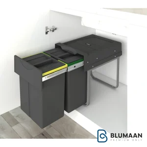 سطل زباله دو مخزن هایلوکس 3653 - پلاتین - نمای دوم