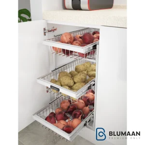 سبد سیب و پیاز پرتابل - پلاتین - نمای دوم