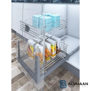 سبد چند منظوره دو طبقه - پلاتین - نمای دوم