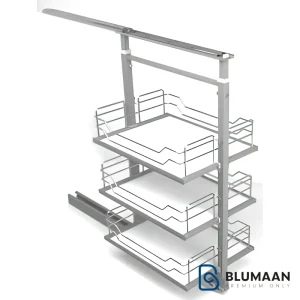 سوپر وسط ایستاده پرو پلاتین، قفسه‌ای فلزی با طراحی مدرن و مقاوم از بلومان، مناسب برای نظم‌دهی به انواع فضاها.