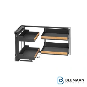 مجیک کرنر STANDARD FIORO - پکا، راه‌حلی نوین برای سازماندهی کابینت‌های گوشه آشپزخانه.