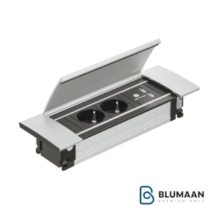 پریز POWER FRAME باخمن با طراحی شیک و مدرن از جنس آلومینیوم و پلاستیک با کیفیت، محصولی از کشور آلمان.