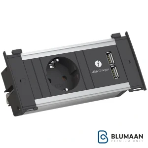 پریز KAPSA تک سوکت همراه USB باخمن، طراحی مدرن و کیفیت ساخت آلمان.