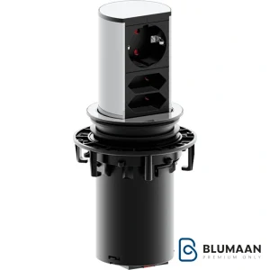 پریز توکار آسانسوری باخمن، راه حلی شیک و کاربردی برای دسترسی به برق.