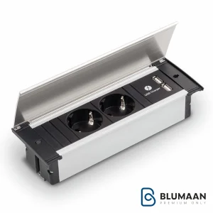 پریز KAPSA دو سوکت همراه USB باخمن - محصول با کیفیت آلمانی از بلومان.