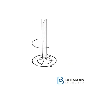 عکس جا دستمال رومیزی گرد فریا A818 آدلان با جنس استیل و طراحی مدرن