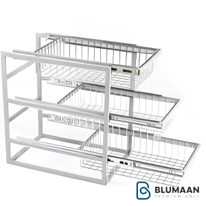 سوپری چند منظوره ریلی سه طبقه هومان آدلان، محصولی باکیفیت و کاربردی برای نظم دادن به آشپزخانه شما.