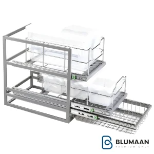 سبد چند منظوره ریلی ترکیبی سه طبقه هومان 3 A397 آدلان، محصولی با کیفیت از برند آدلان برای نظم دهی به آشپزخانه و انبار.
