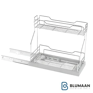 سبد مواد شوینده آدلان با طراحی ایتالیایی و ریل کف سلین، مناسب برای نگهداری مواد شوینده و نظم بخشیدن به آشپزخانه.