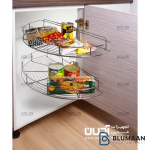 سبد نیم گرد گردان داخل کابینت لیام A303 - آدلان - نمای دوم