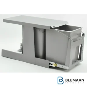 سطل زباله دو مخزنه کوچک ریل کف A846 آدلان با طراحی مدرن و کارایی بالا.