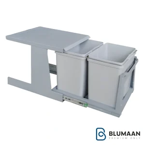 سطل زباله دو مخزنه درب باز شو آکو A815 آدلان با طراحی مدرن و کیفیت بالا.