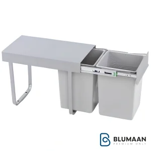 سطل زباله دو مخزنه ریلی آیسو A808 آدلان با طراحی مدرن و باکیفیت برای آشپزخانه شما.