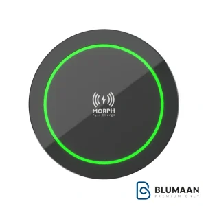 تصویر شارژر وایرلس BWC1.v2 فکتور با طراحی شیک و بدنه فلزی مشکی