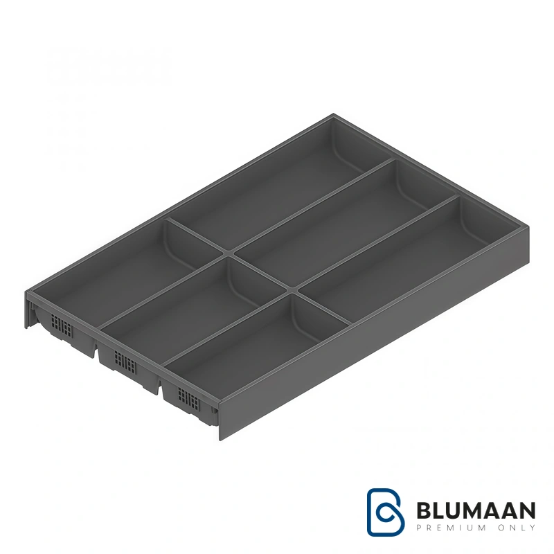 تصویر جای قاشق و چنگال لگراباکس بلوم، یک راه‌حل عالی برای نظم‌دهی به وسایل آشپزخانه و افزایش کارایی فضای کشو.