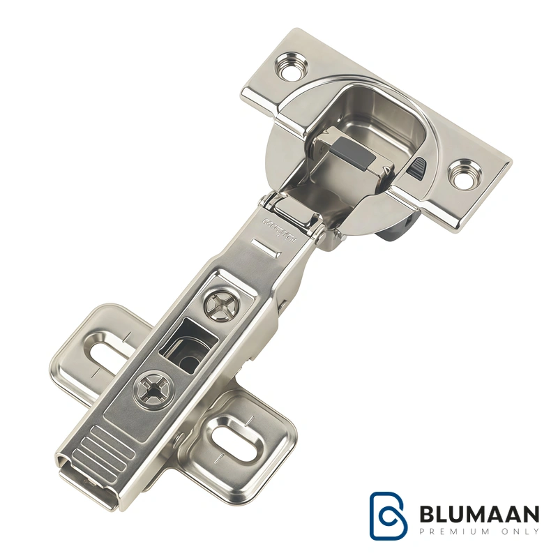 تصویر لولا 32 میل (پروفایل) پمپی بلوم، محصولی باکیفیت از بلوم، مناسب درب‌های ضخیم با مکانیزم آرام‌بند.