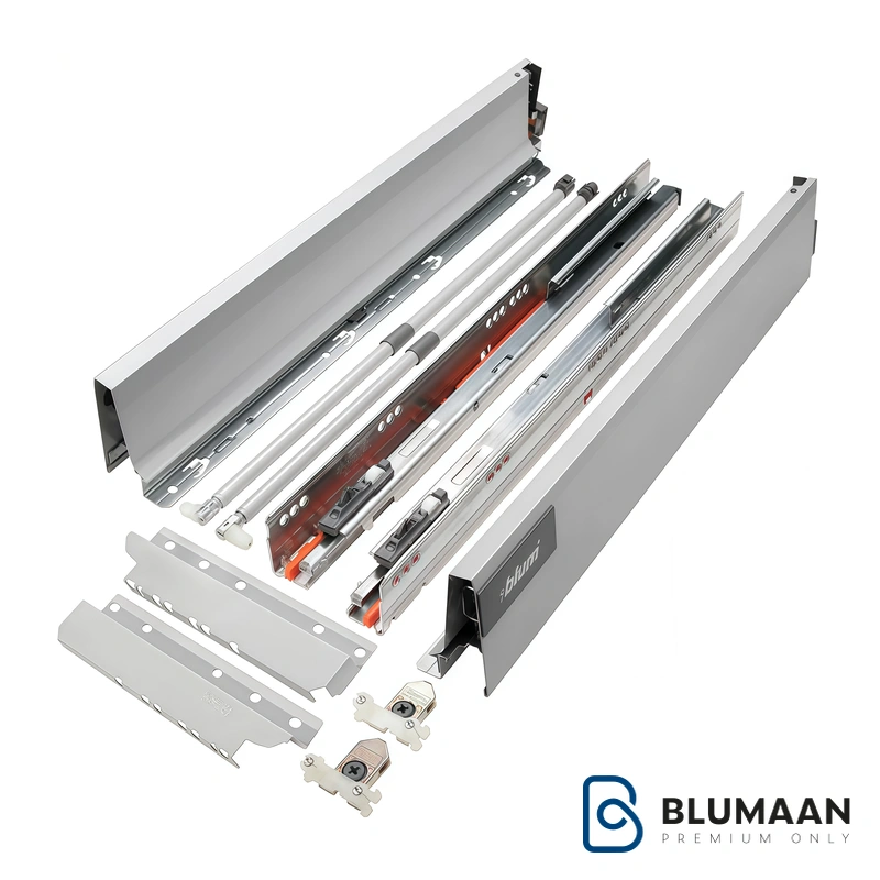 ریل تاندم باکس بلوم با کیفیت بالا و طراحی مدرن برای انواع کشوها، محصولی از بلوم اتریش.