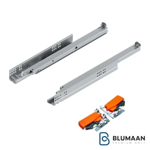 ریل تاندم فول بلوم از برند بلوم با کیفیت ساخت اتریش، فول اکستنشن و آرام بند برای کشوهای با دوام و عملکرد عالی.